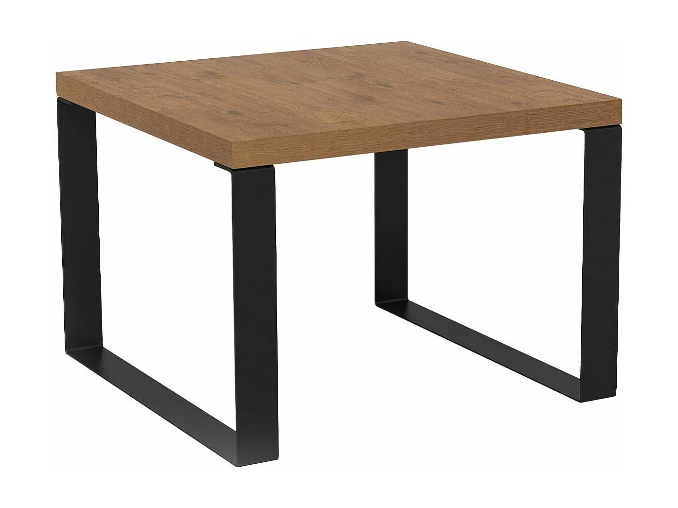 Mesa de café Germantown 109, Roble lancelote|Negro, 44x60x60cm, Aglomerado laminado