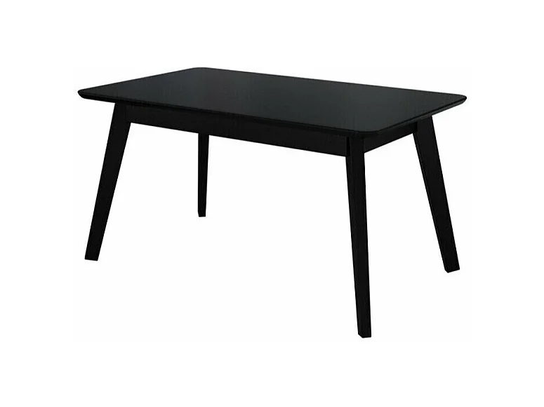 Table basse Racine 116, Noir, 50x60x103cm, MDF, Angulaire