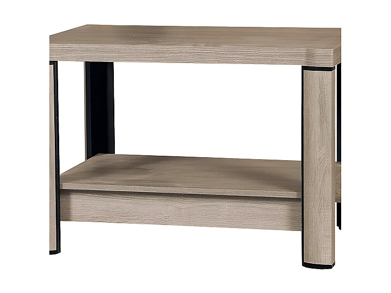 Mesa de café Stanton D113, 61x60x90cm, Aglomerado laminado, Angular