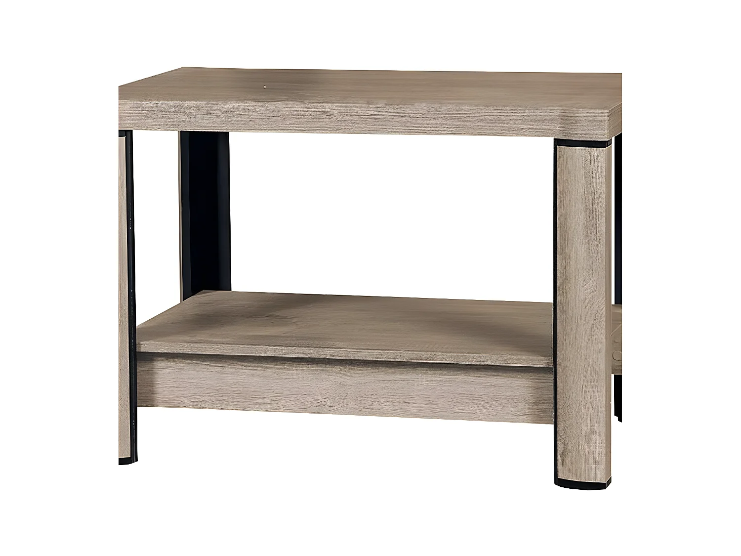 Table basse Lorelie 113, 61x60x90cm, Stratifié, Angulaire