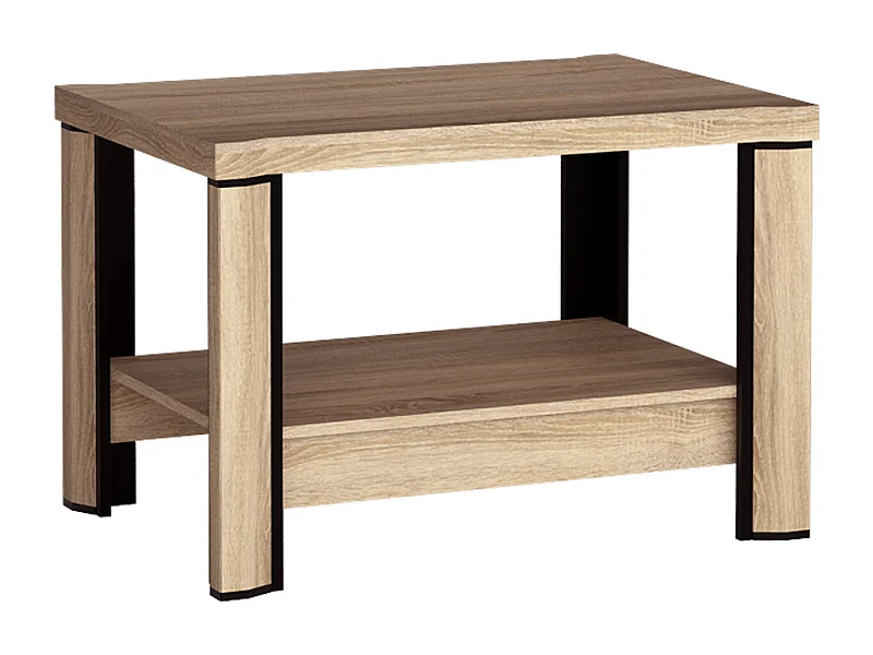 Mesa de café Stanton D113, 61x60x90cm, Aglomerado laminado, Angular