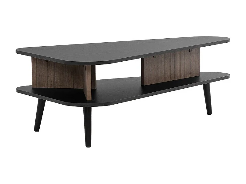 Mesa de café Providence S113, Grafito|Madera oscura, 40x57x100cm, Aglomerado laminado