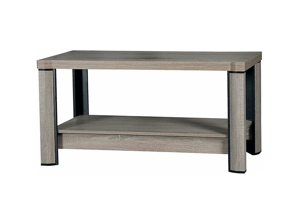 Table basse Lorelie 114, Truffe chêne, 61x60x120cm, Stratifié, Angulaire