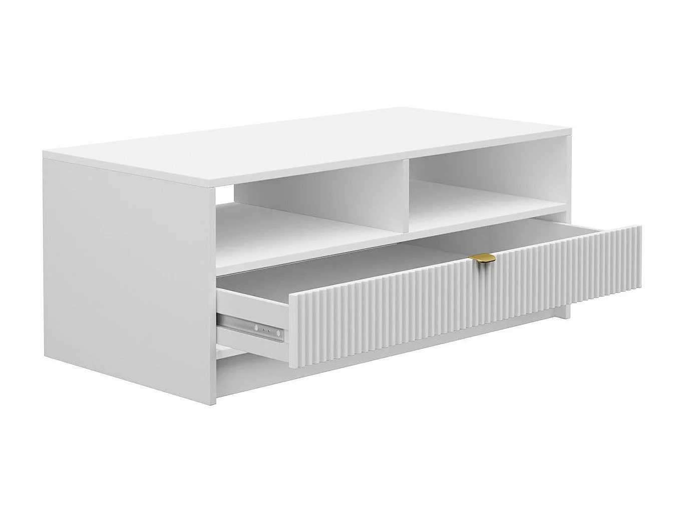 Mesa de centro Comfivo J102, Negro, 40x50x100cm, Aglomerado laminado, Angular