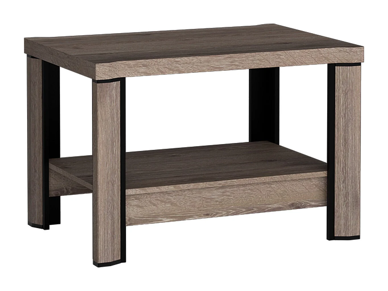 Table basse Lorelie 113, 61x60x90cm, Stratifié, Angulaire