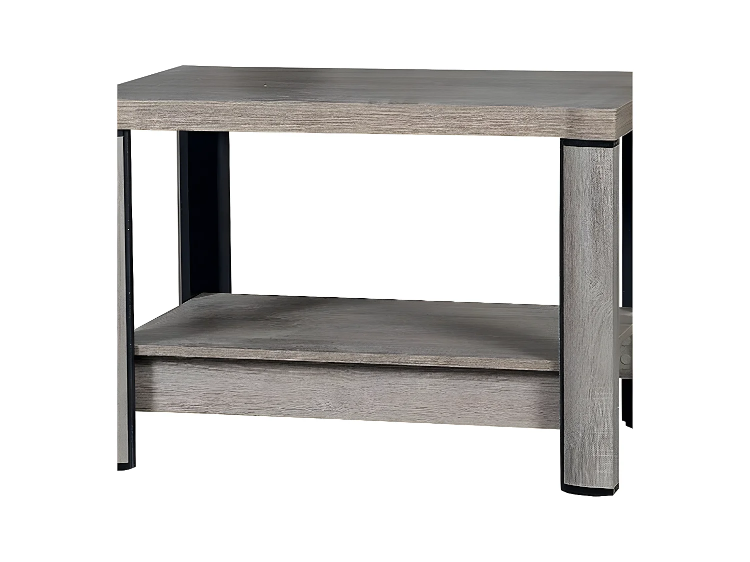 Table basse Lorelie 113, 61x60x90cm, Stratifié, Angulaire