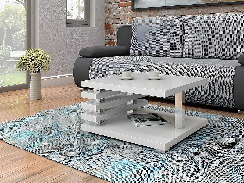 Mesa para revistas Goodyear 122, Placa de aglomerado laminado, 3x6x6cm