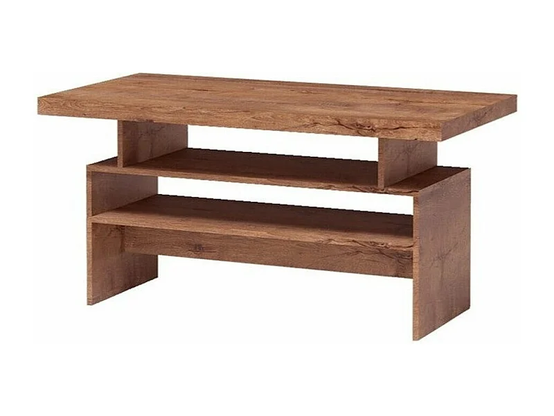 Table basse Serfeno 109, Frêne, 60x60x120cm, Stratifié, Angulaire