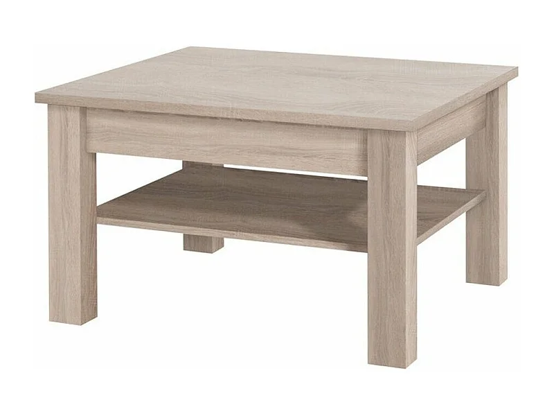 Table basse Melfeli 115, 48x80x80cm, Stratifié, Angulaire