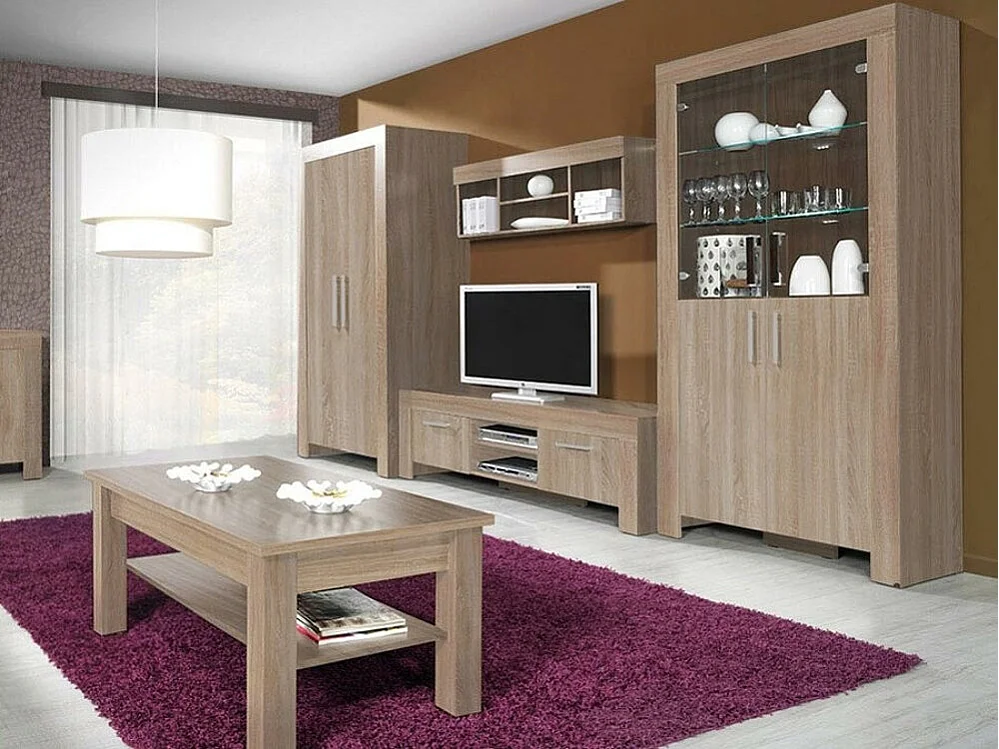 Mesa de café Toledo C116, 48x61x110cm, Aglomerado laminado, Angular