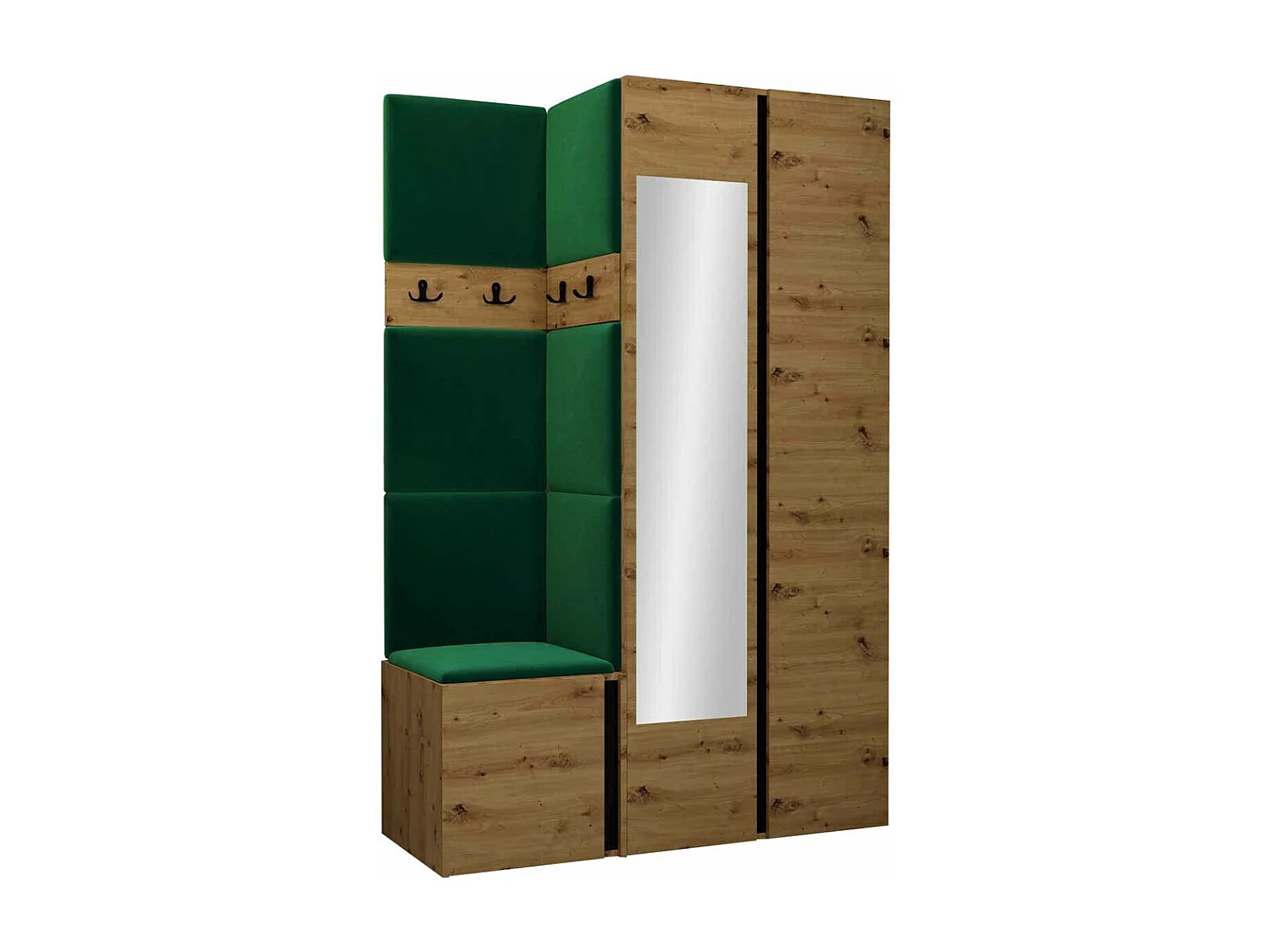 Conjunto para corredor Hartford 350, Espelho, 19x12x4cm