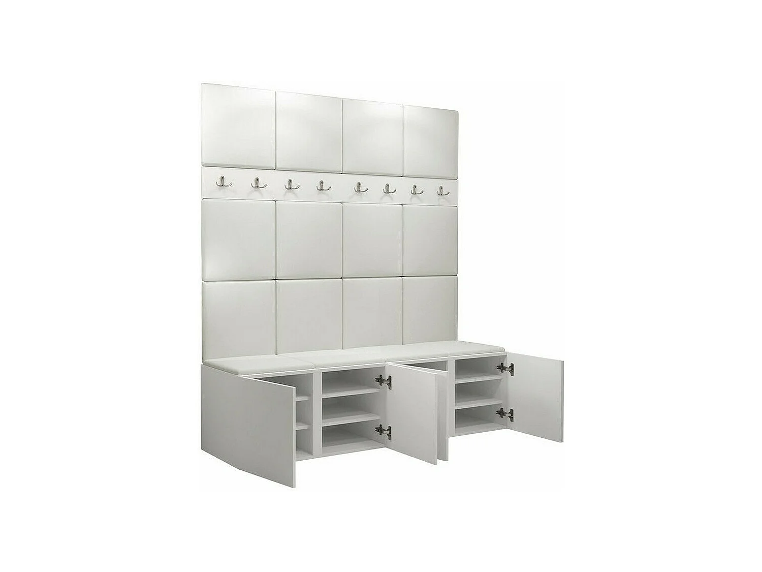 Set mobili da ingresso Hartford 268, 186x168x46cm, Rovere Artisan