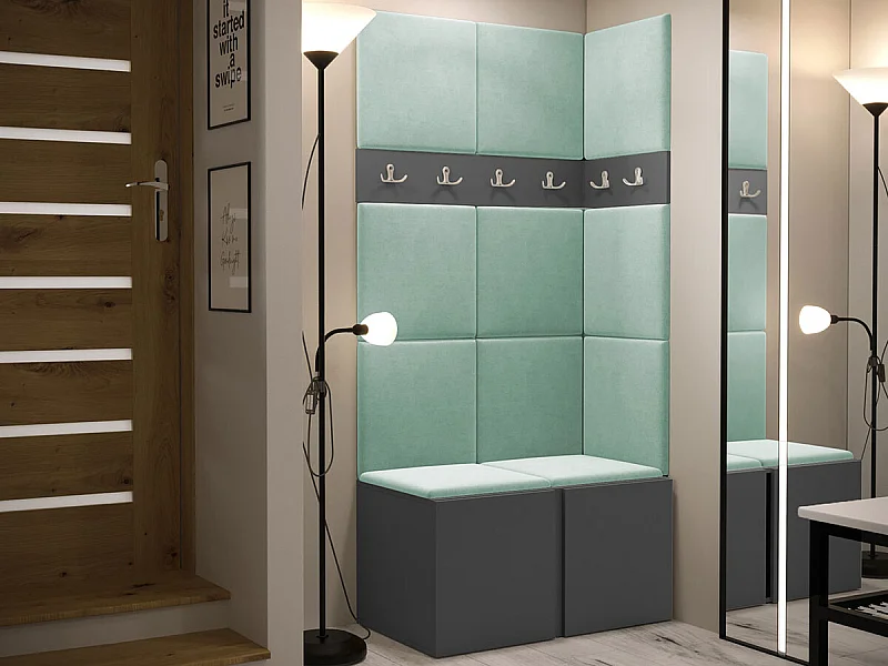 Conjunto para corredor Hartford 264, Tecido, 19x8x5cm