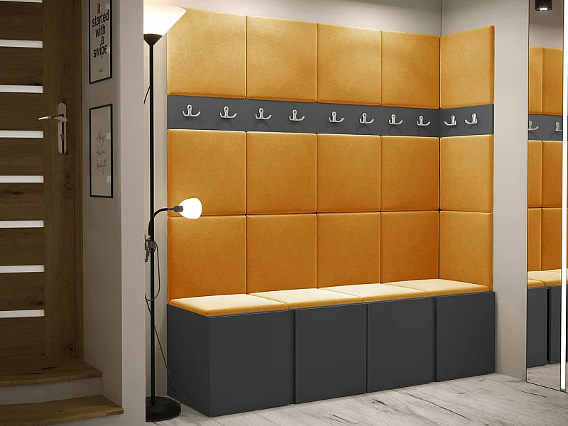 Conjunto para corredor Hartford 265, Montado nas parede, 19x17x5cm