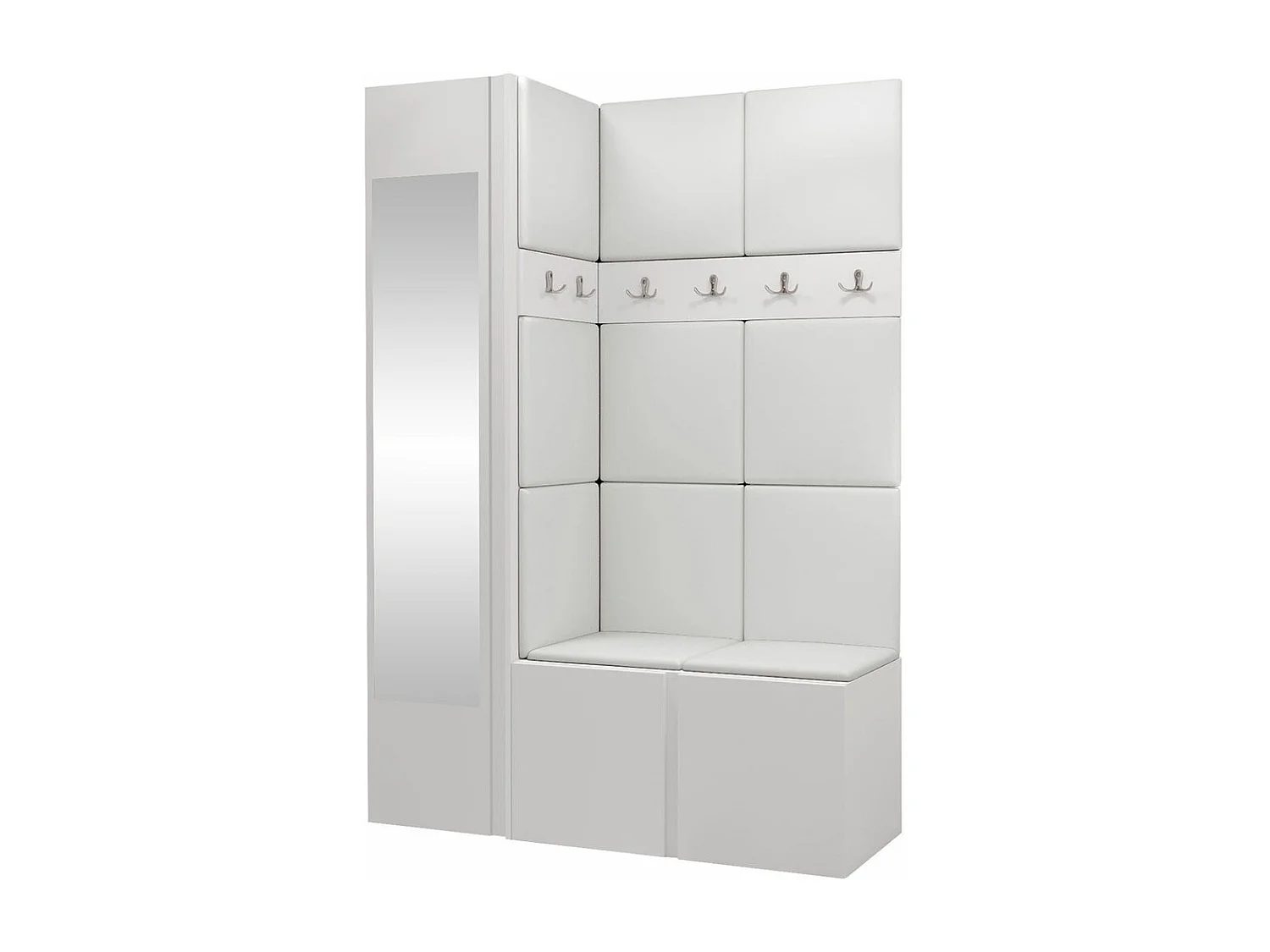 Conjunto para corredor Hartford 277, Espelho, Colocado, 19x12x5cm