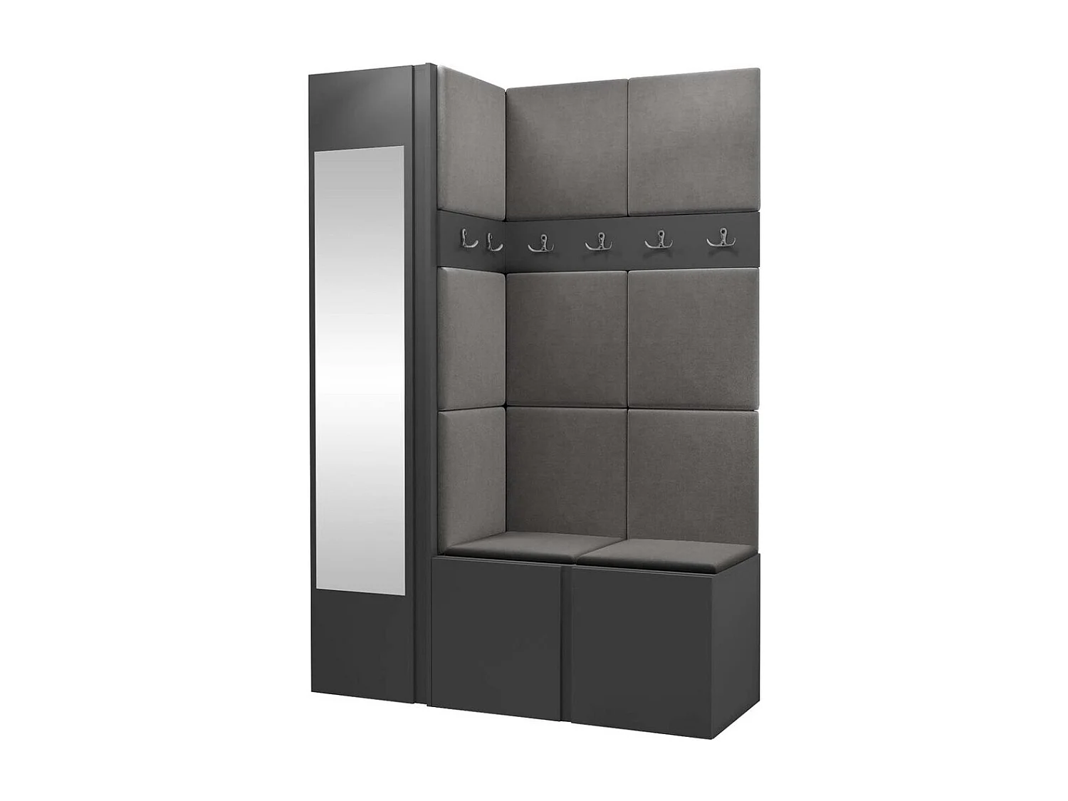 Conjunto para corredor Hartford 277, Espelho, Colocado, 19x12x5cm