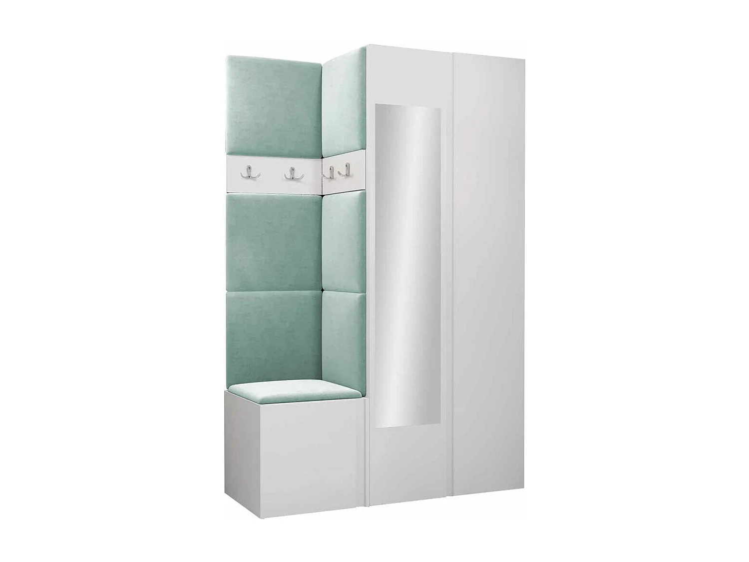 Conjunto para corredor Hartford 350, Espelho, Colocado, 19x12x4cm