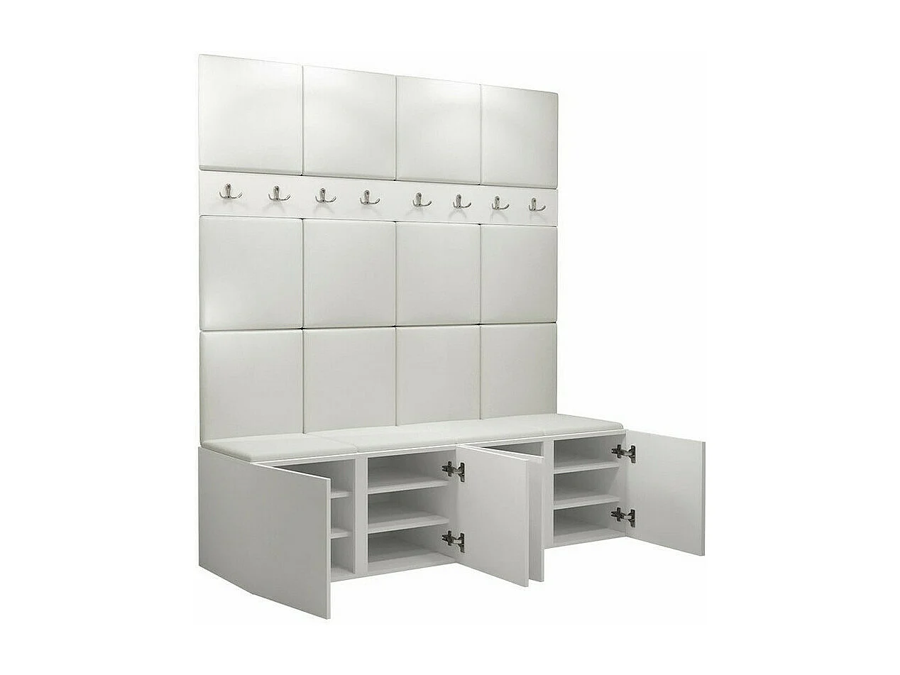 Conjunto pasillo Hartford 268, 186x168x46cm, Roble Artisan, Colocada|Montada en la pared