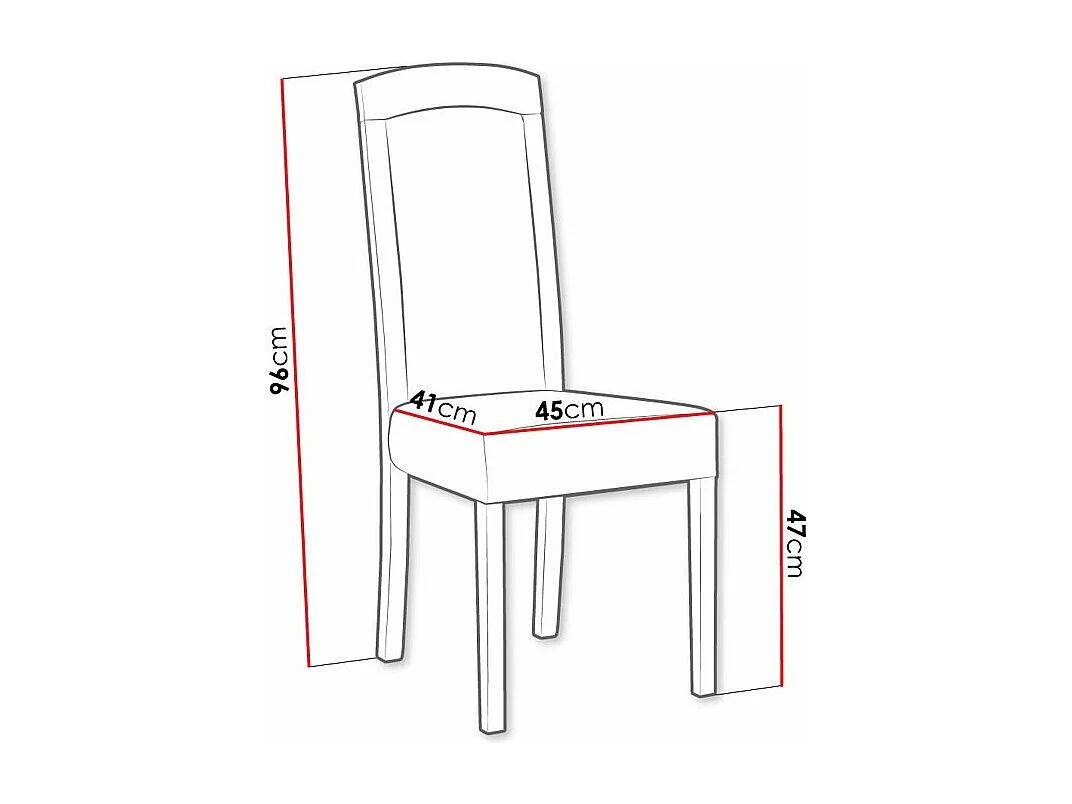 Silla Victorville 345, Nogal|Verde, 96x45x41cm, Tapiz, De madera, Madera