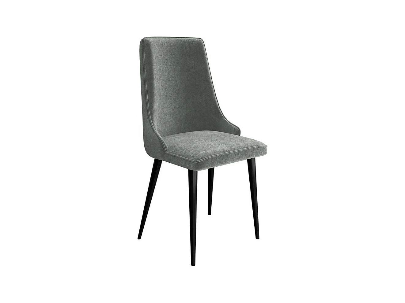 Chaise Jackson 106, 91x48x55cm, Tapisserie, Métallique, Bois