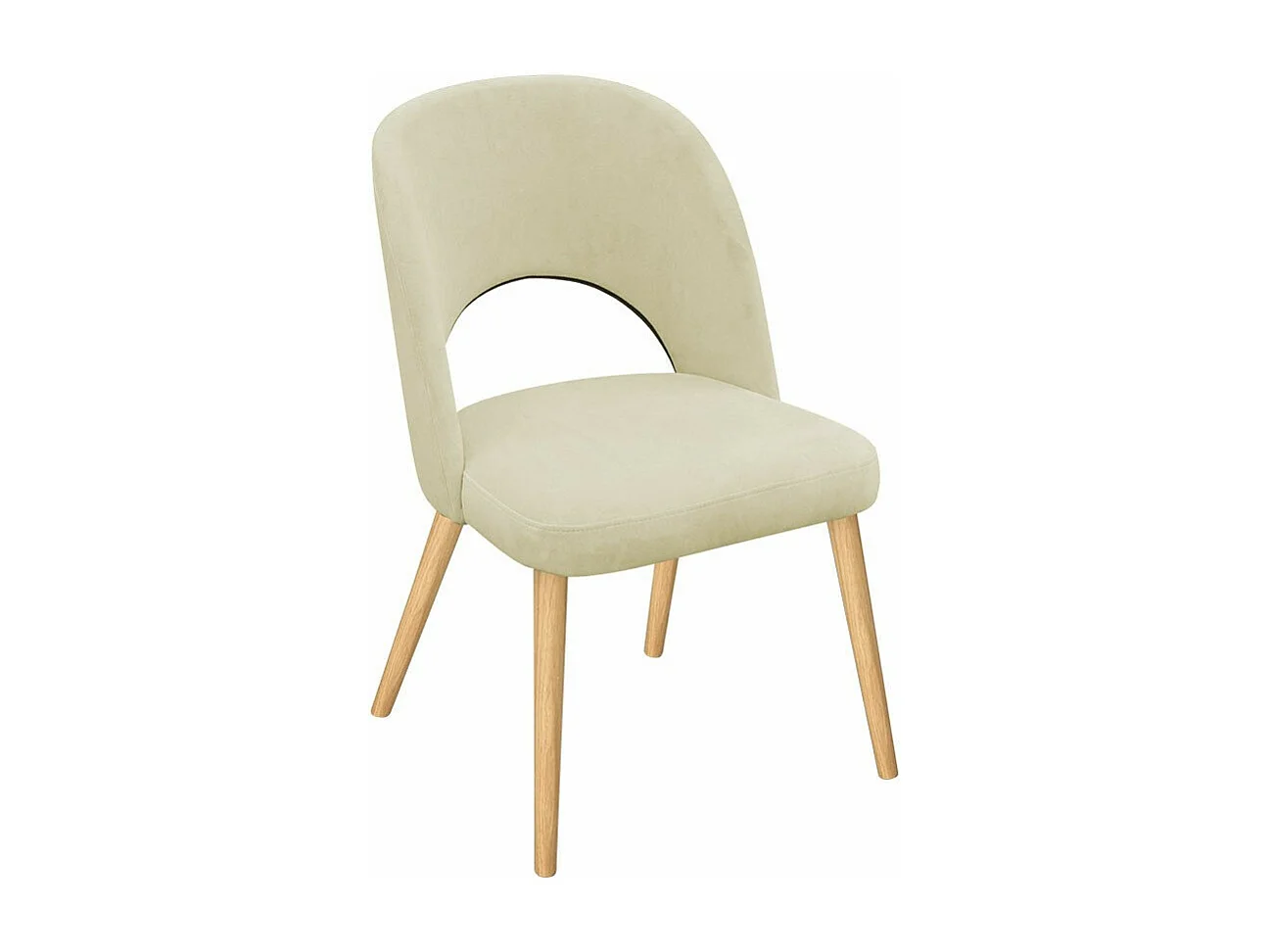Chaise Sparks 197, Hêtre, 81x50x44cm, Tapisserie, En bois, Polywood|Bois