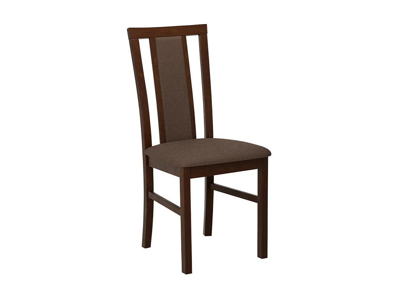 Chaise Victorville 157, Noix|Marron, 93x43x40cm, Tapisserie, En bois, Bois