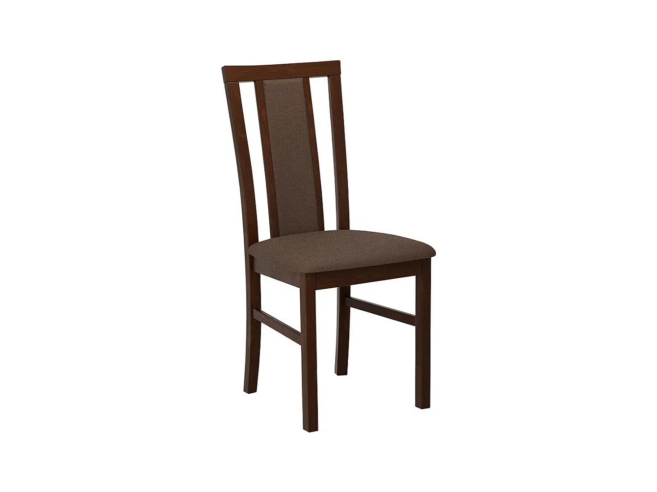 Chaise Victorville 157, Noix|Marron, 93x43x40cm, Tapisserie, En bois, Bois