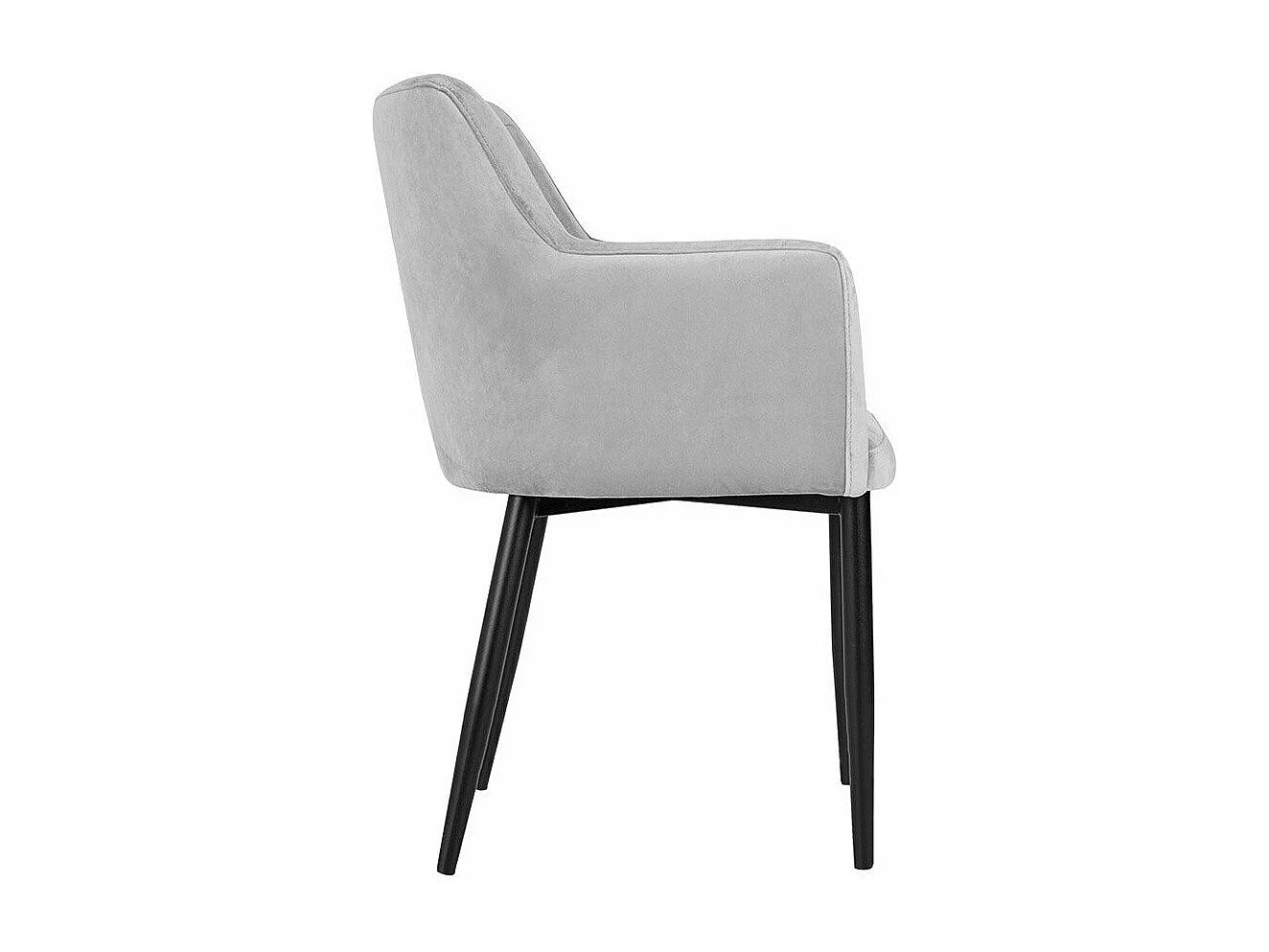 Chaise Jackson 108, 83x57x50cm, Tissu, Métallique, Bois