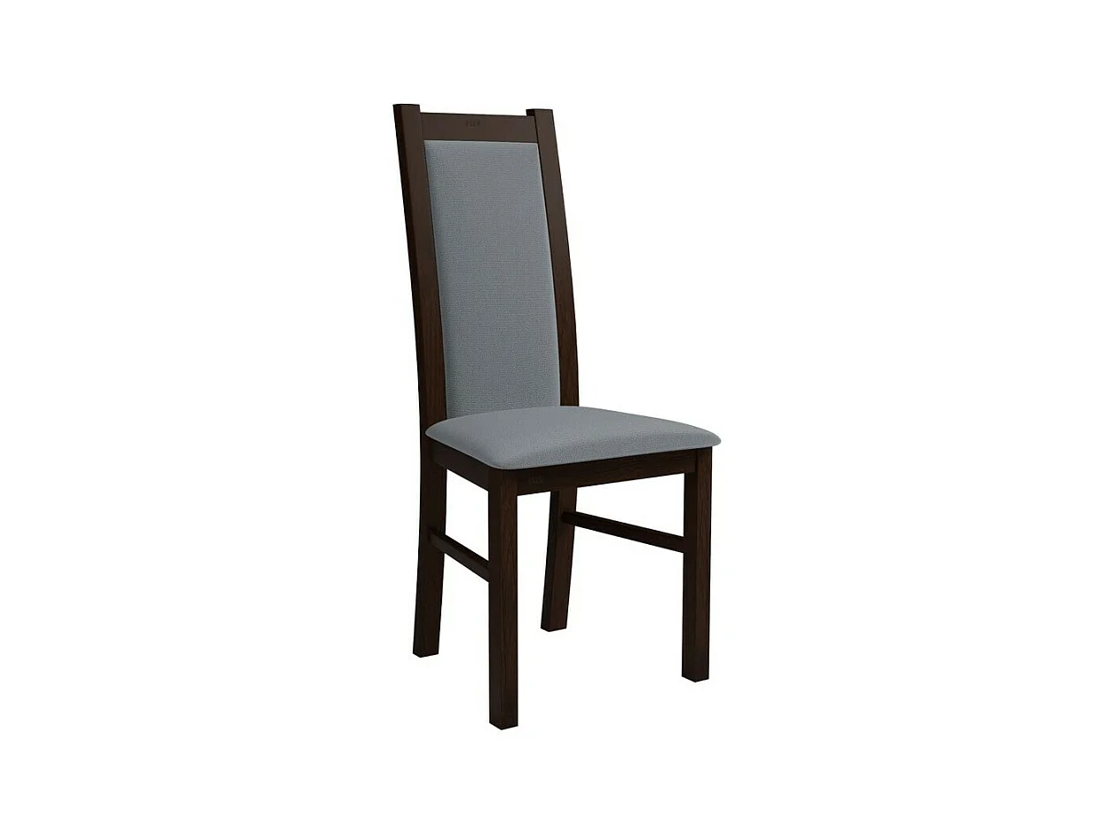 Silla Sparks 116, Nuez|Gris, 95x44x40cm, Tapiz, De madera, Madera