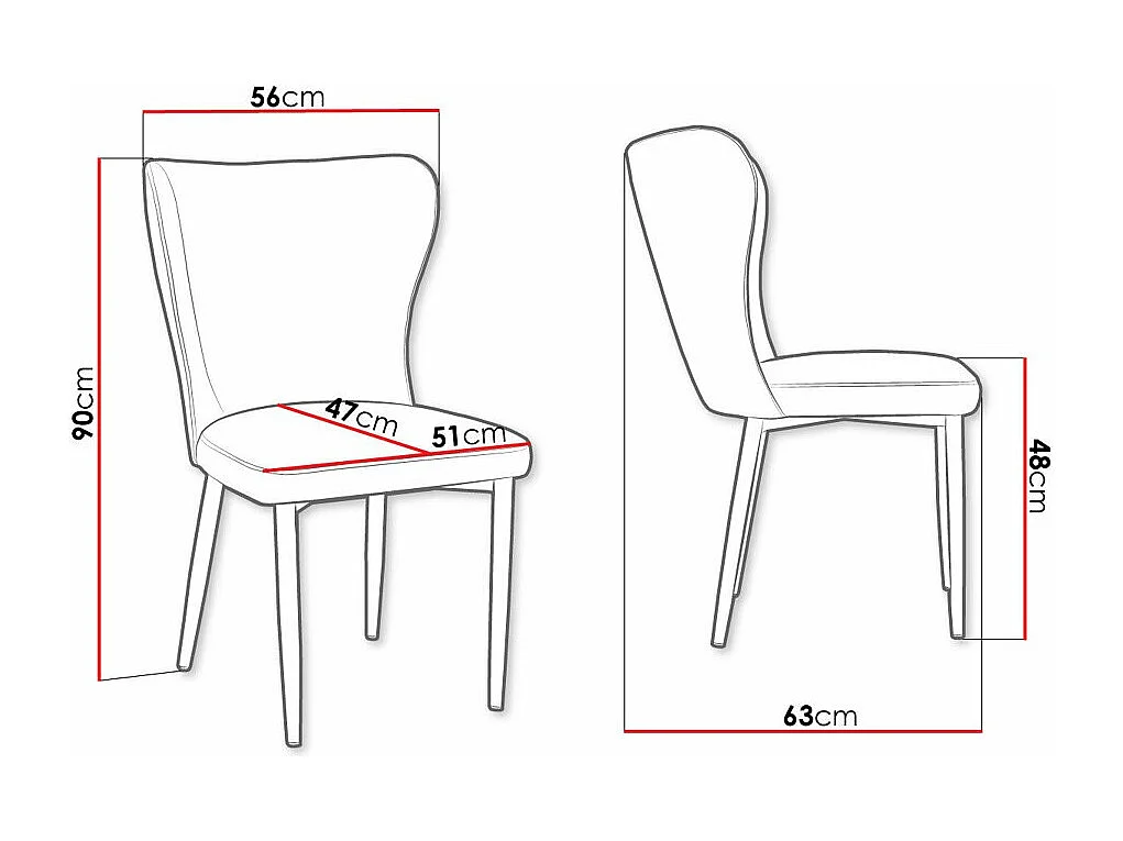 Silla Jackson 105, 90x56x63cm, Tapiz, Metálico, Madera