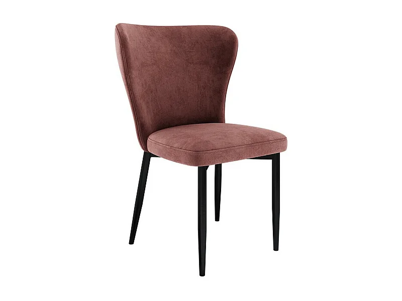 Chaise Jackson 105, 90x56x63cm, Tissu, Métallique, Bois