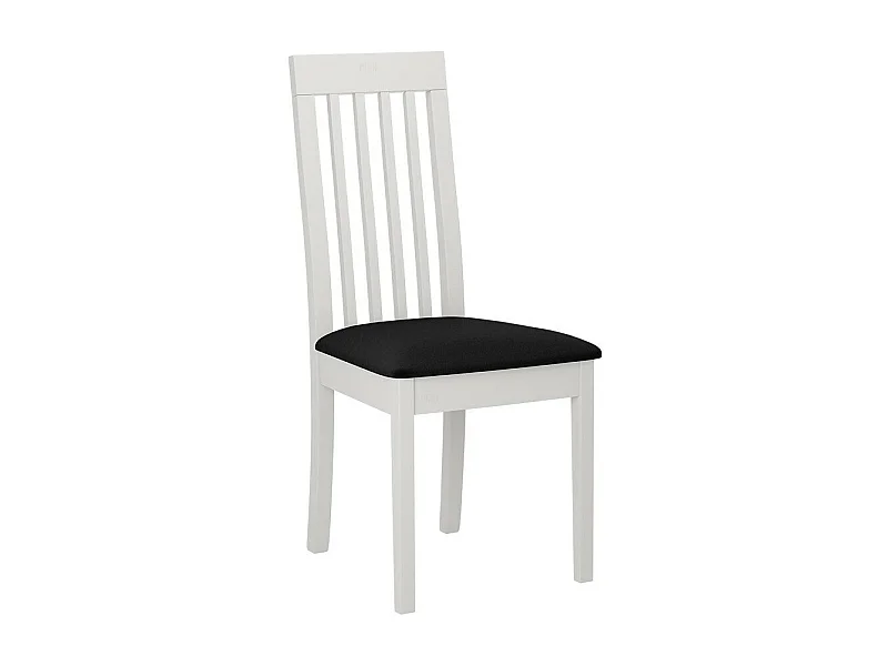 Silla Victorville 347, Negro|Blanco, 96x45x41cm, Tapiz, De madera, Madera