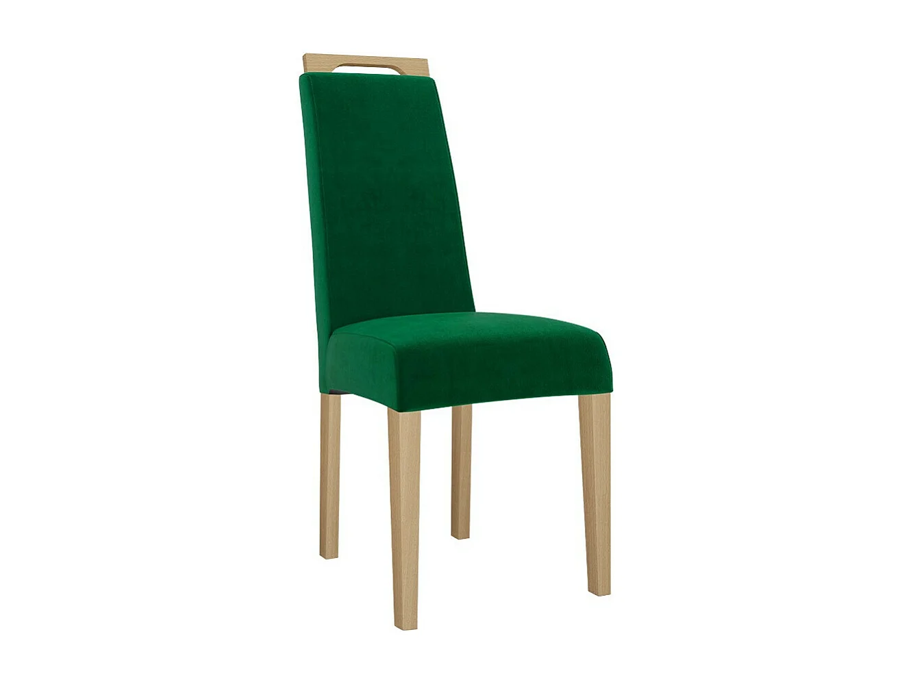 Chaise Sparks 199, Vert|Hêtre, 100x39x59cm, Tapisserie, En bois, Bois