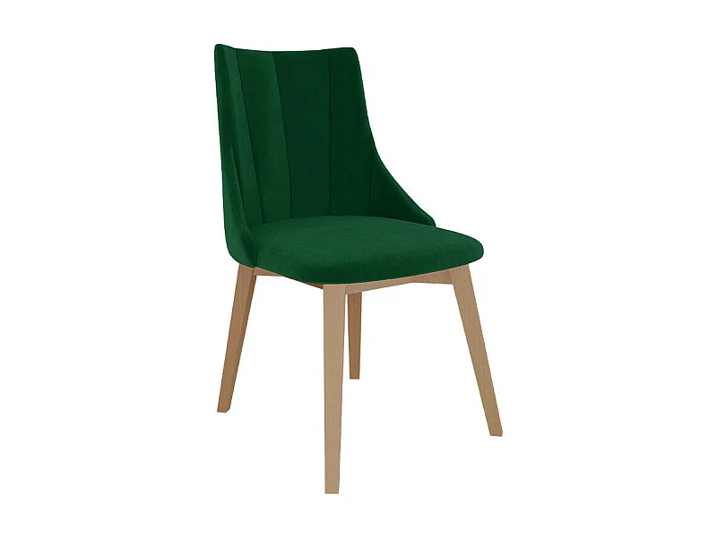 Chaise Racine 114, 85x53x56cm, Tissu, En bois, Stratifié
