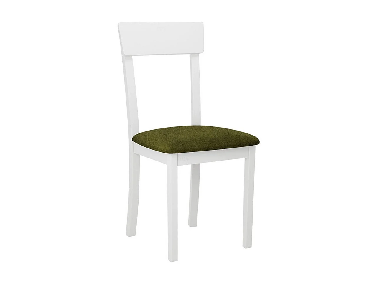 Silla Victorville 352, Blanco|Verde, 90x43x40cm, Tapiz, De madera, Madera