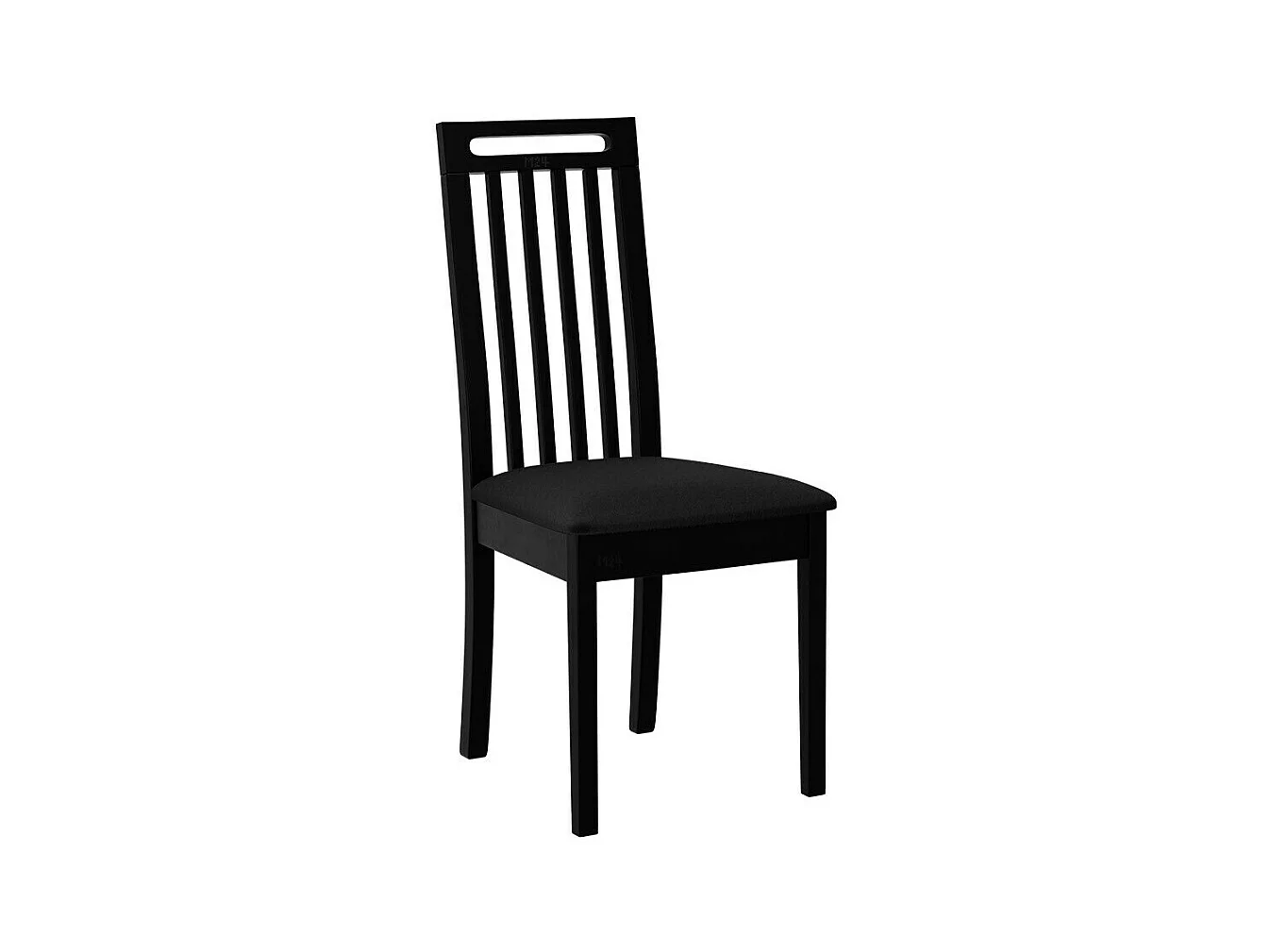 Silla Victorville 348, Negro, 96x45x41cm, Tapiz, De madera, Madera