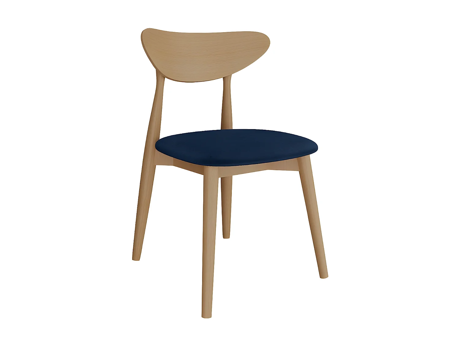 Silla Racine 110, 79x49x49cm, Tapiz, De madera, Aglomerado laminado