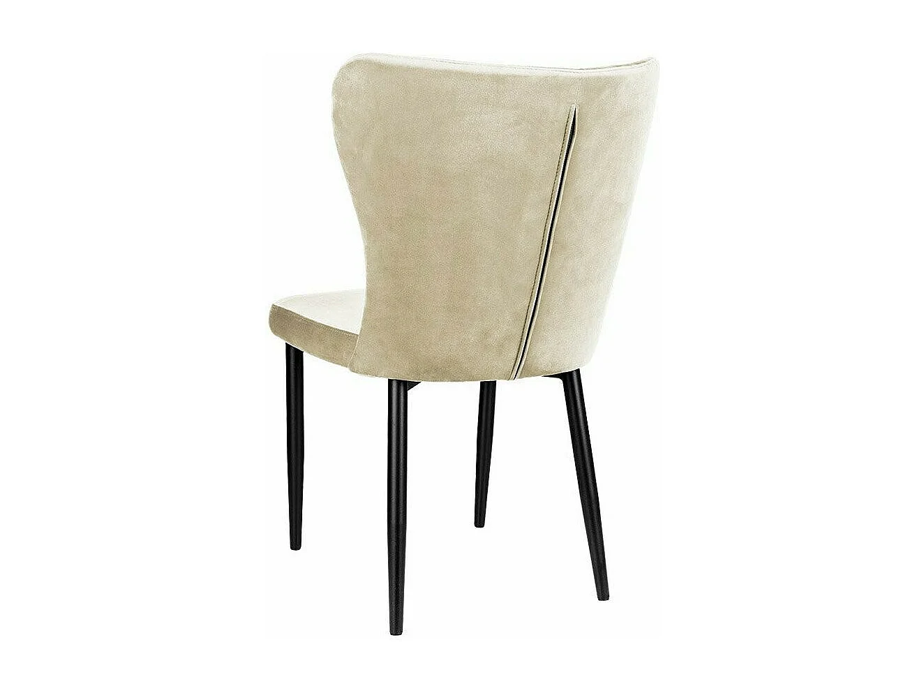 Chaise Jackson 105, 90x56x63cm, Tissu, Métallique, Bois