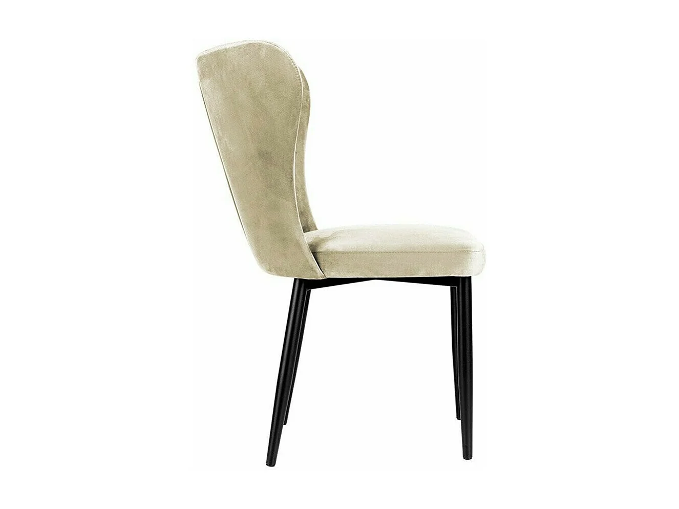 Chaise Jackson 105, 90x56x63cm, Tissu, Métallique, Bois