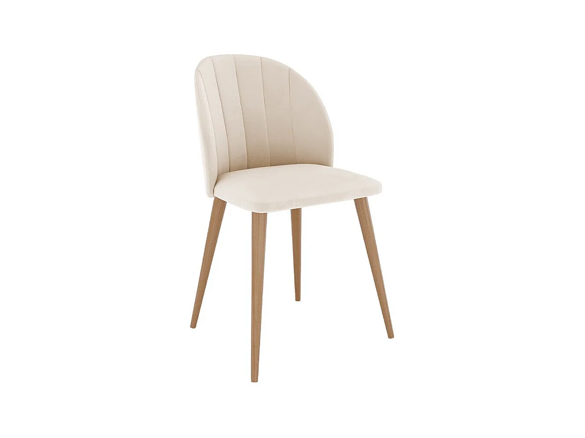 Silla Racine 104, 83x53x57cm, Tapiz, De madera, Aglomerado laminado