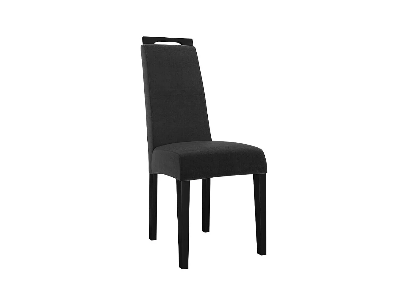 Silla Sparks 199, Negro, 100x39x59cm, Tapiz, De madera, Madera
