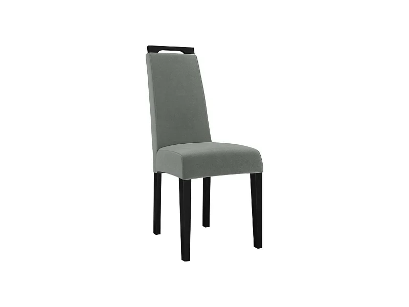 Chaise Sparks 199, Gris|Noir, 100x39x59cm, Tapisserie, En bois, Bois