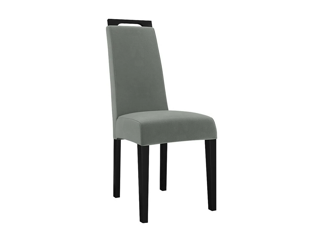 Silla Sparks 199, Negro|Gris, 100x39x59cm, Tapiz, De madera, Madera