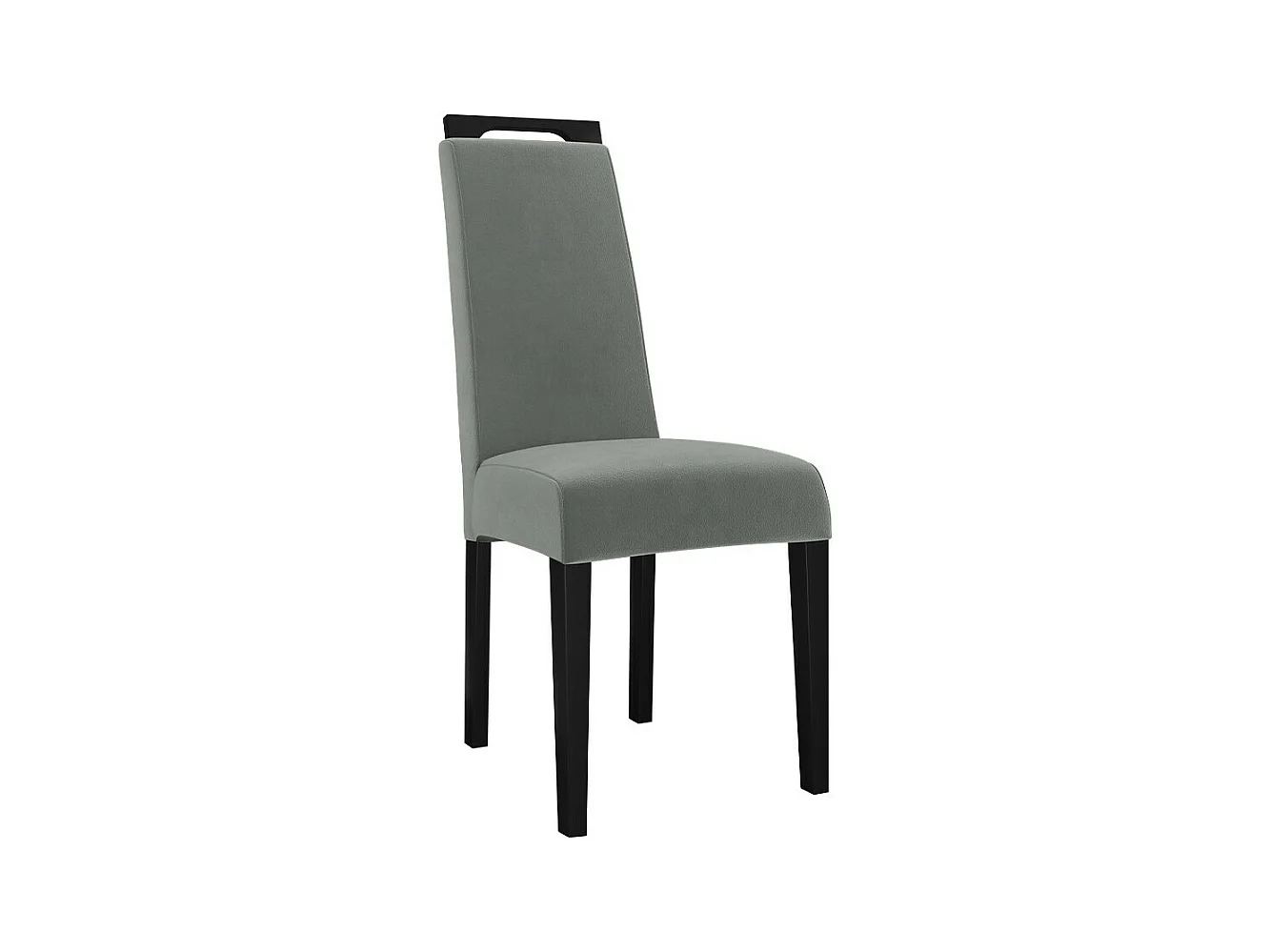 Chaise Sparks 199, Noir|Gris, 100x39x59cm, Tapisserie, En bois, Bois