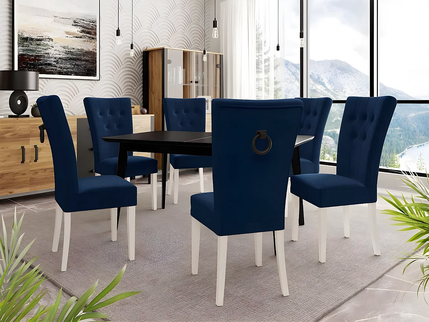 Sedia Racine 109, 100x51x63cm, Arazzo, Di legno, Truciolare laminato