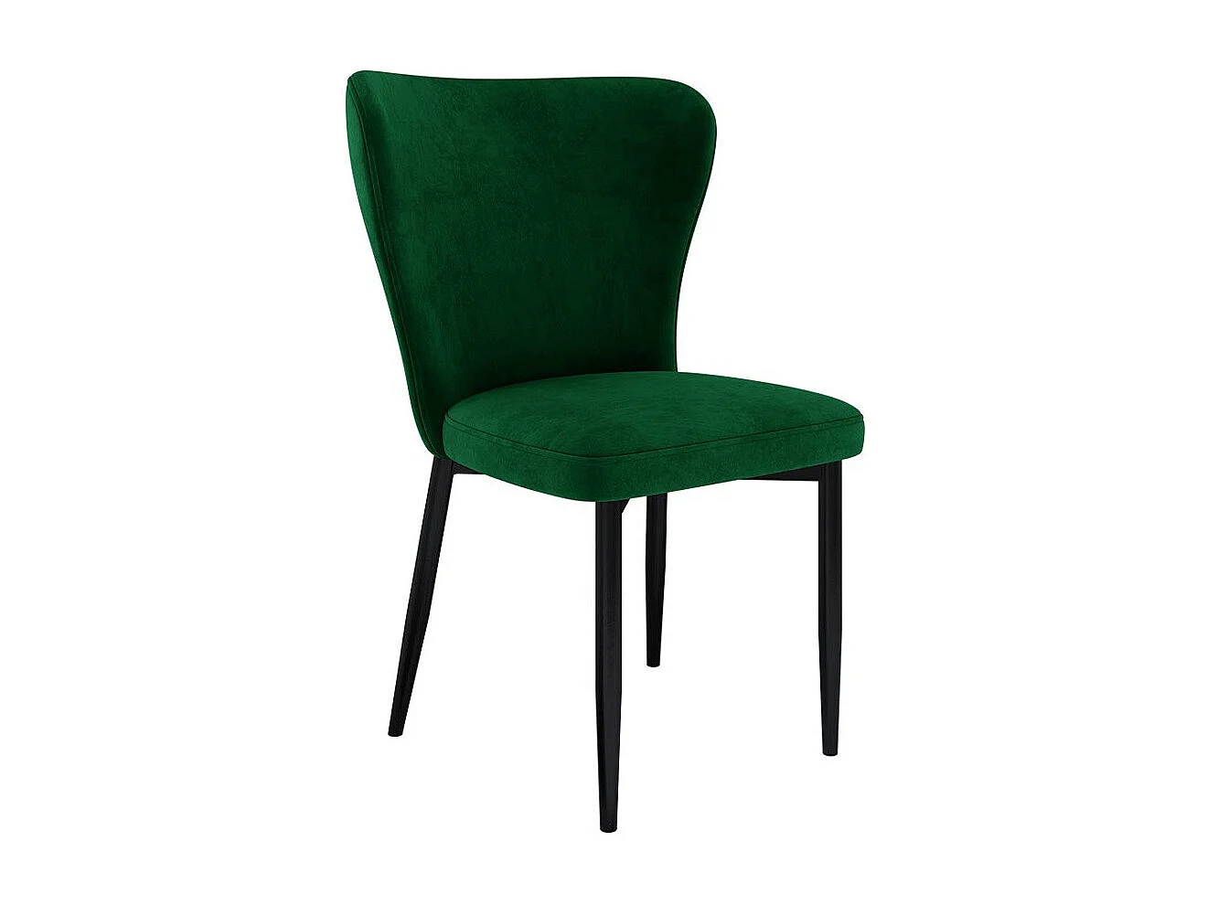 Chaise Jackson 105, 90x56x63cm, Tapisserie, Métallique, Bois