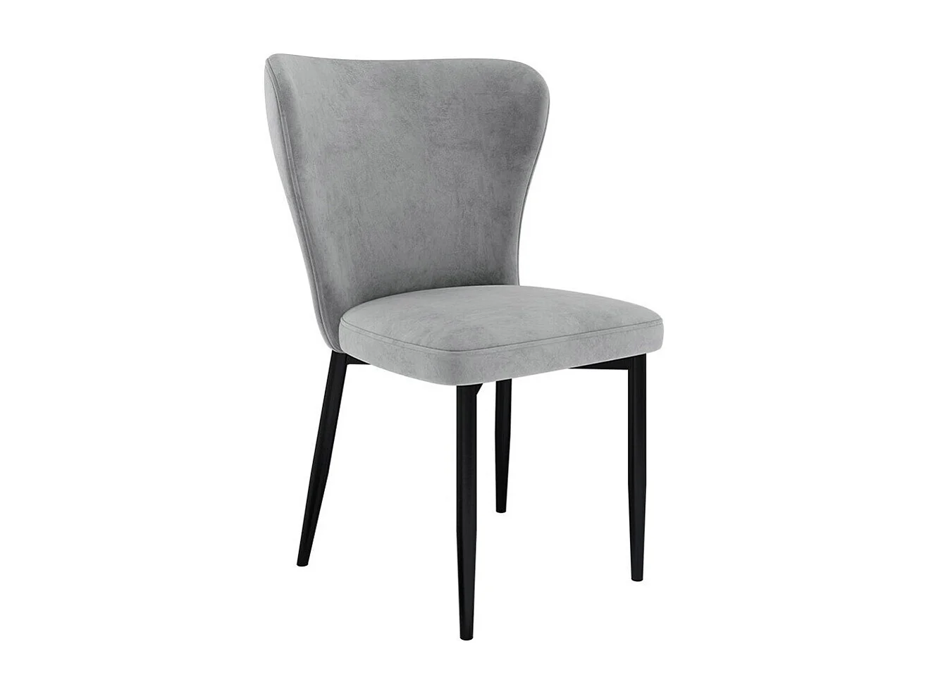 Chaise Jackson 105, 90x56x63cm, Tapisserie, Métallique, Bois