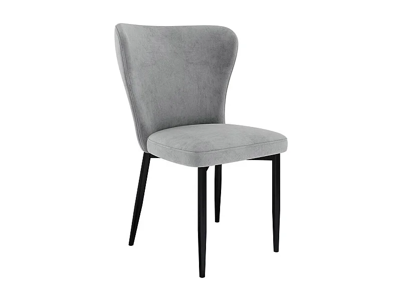 Chaise Jackson 105, 90x56x63cm, Tissu, Métallique, Bois