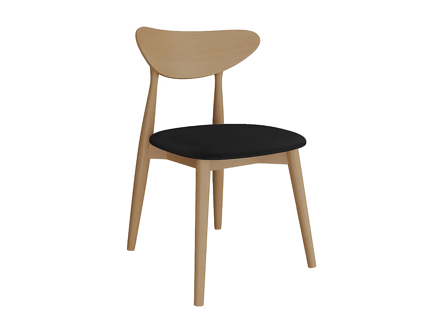 Silla Racine 110, 79x49x49cm, Tapiz, De madera, Aglomerado laminado