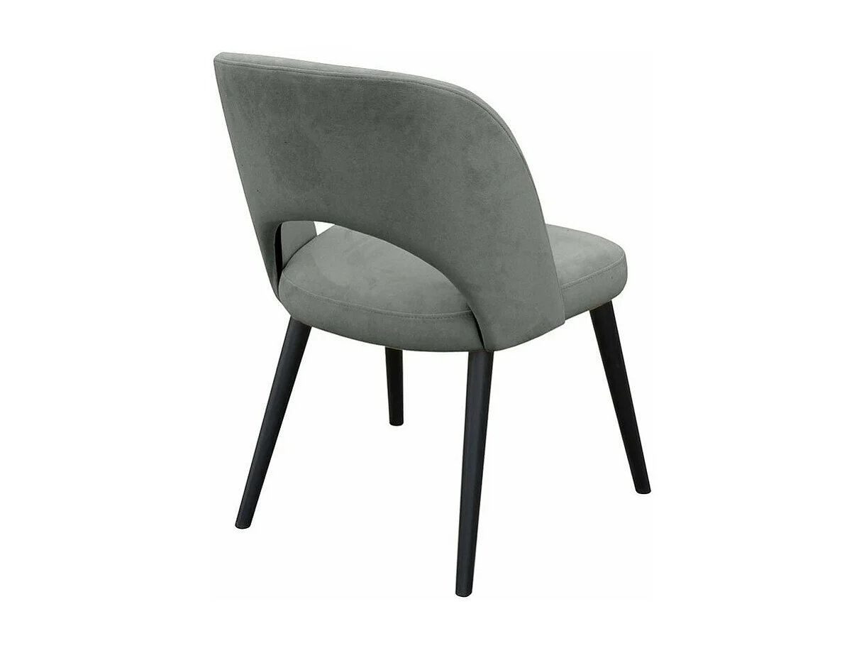 Chaise Sparks 197, Noir, 81x50x44cm, Tapisserie, En bois, Polywood|Bois